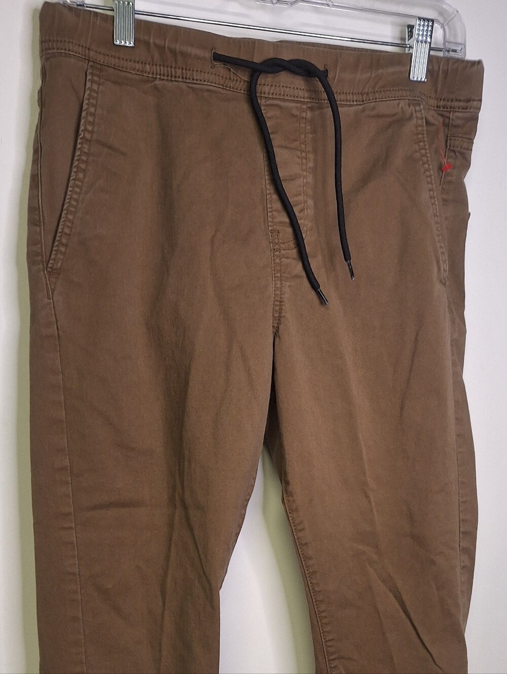 Denizen Drawstring Jogger Pants - Brown Size Small P